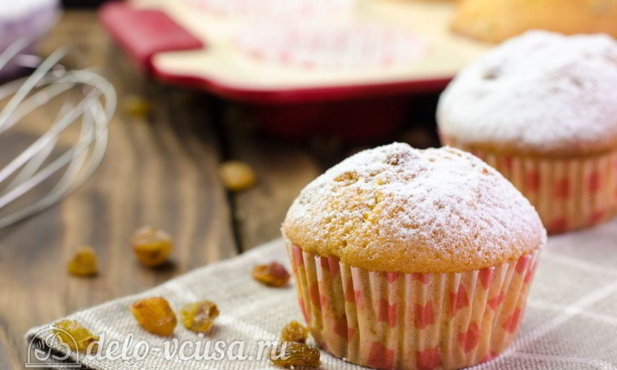 Рецепт кексов с изюмом