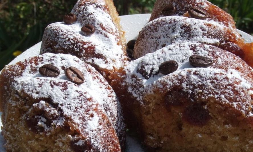 Рецепт кофейного кекса с вишней