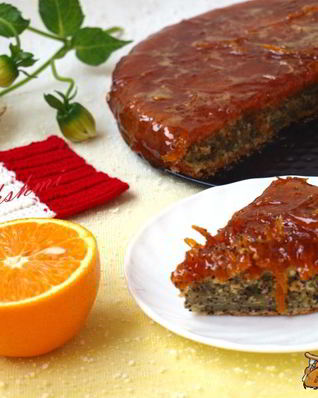 Маково-апельсиновый кекс