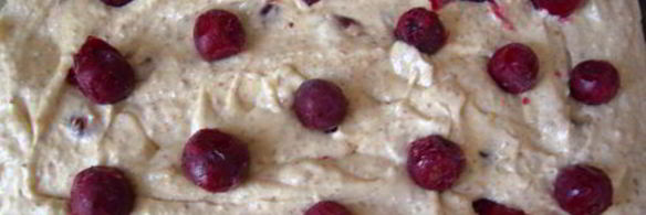 миндальный кекс с вишней