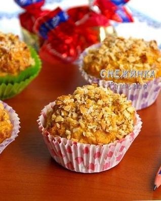 Морковно-овсяные кексы с медом