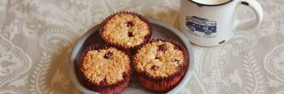 овсяные кексы с клюквой