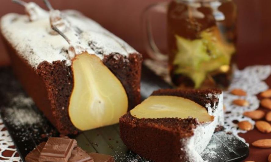 Рецепт польского шоколадно-грушевый кекс