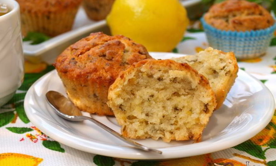 Рецепт постных мятных кексов с лимоном