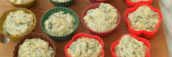 постные мятные кексы с лимоном