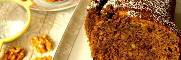 шоколадно-банановый кекс с кофе