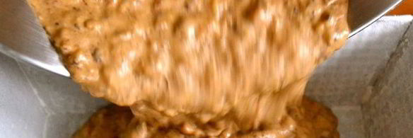 шоколадно-банановый кекс с кофе