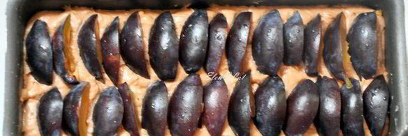 шоколадно-миндальный кекс со сливами