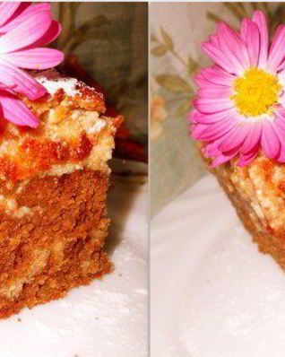 Шоколадный кекс с творогом