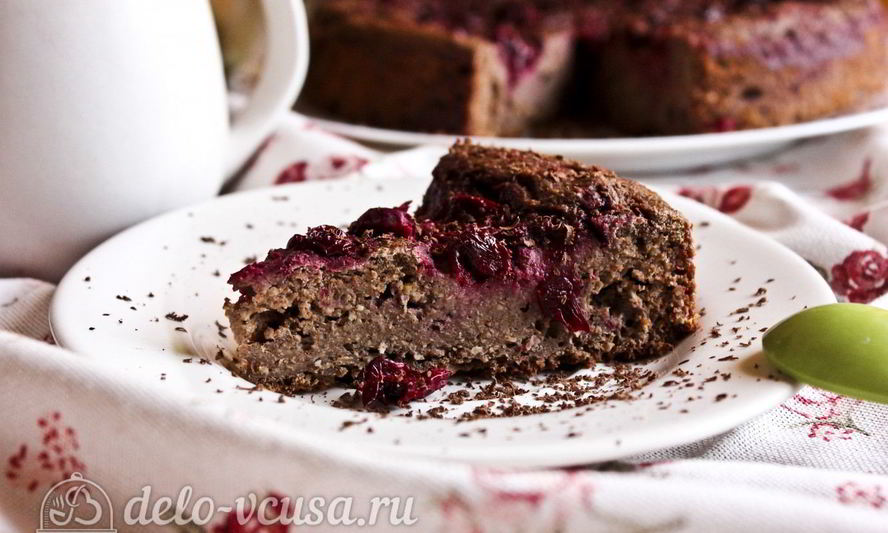 Рецепт шоколадного кекса с вишней