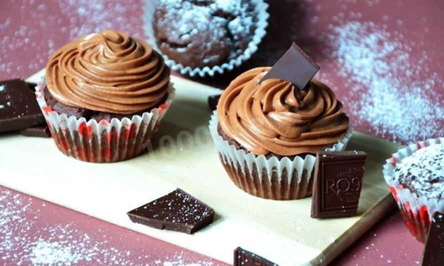 Рецепт шоколадных капкейков с кремом