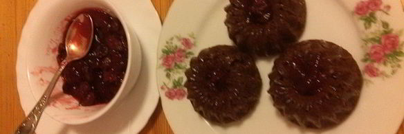 смородино-вишневые кексы