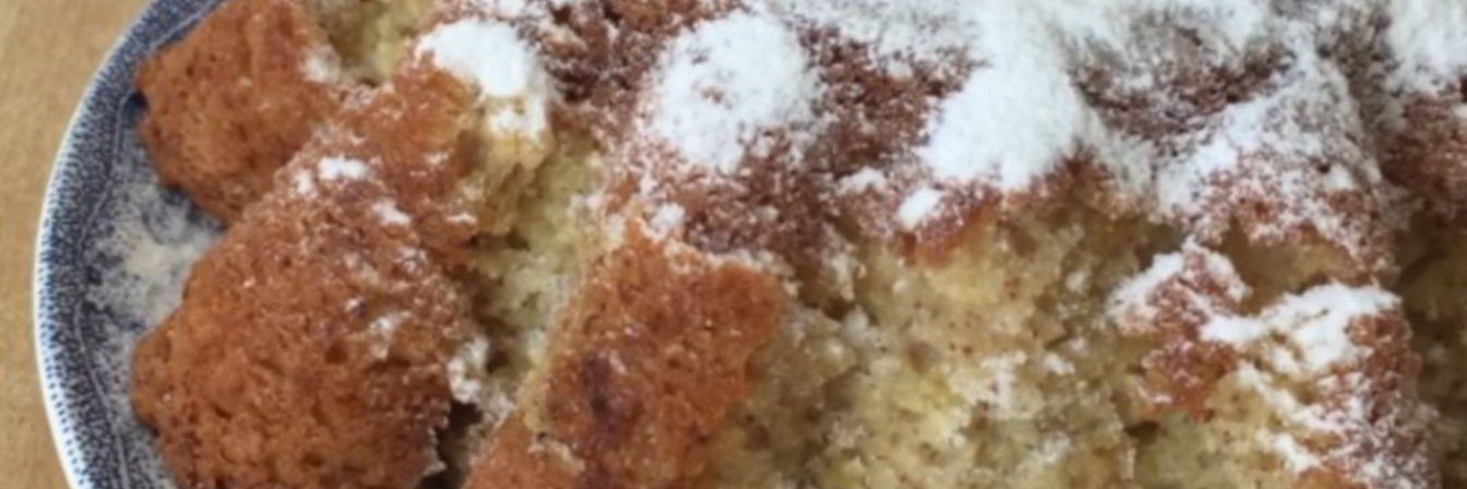 Творожный лимонно-банановый кекс