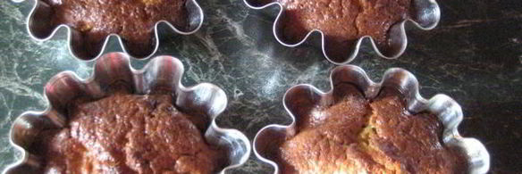 творожные кексы с бананами и киви