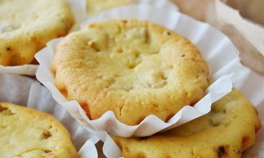 Рецепт творожных кексов с киви и бананома