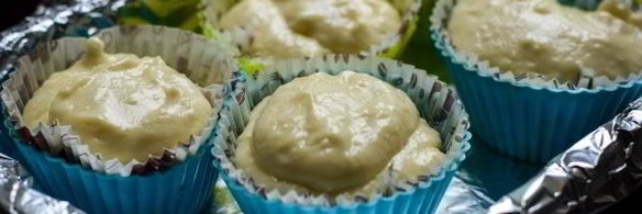 творожные кексы в силиконовых формочках