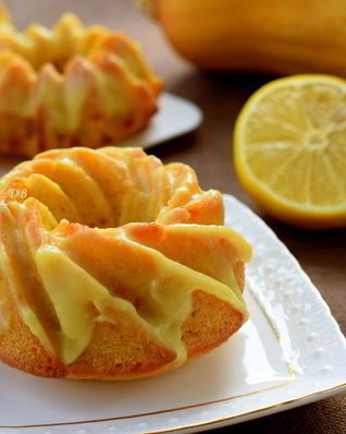 Тыквенные кексы с лимонным кремом