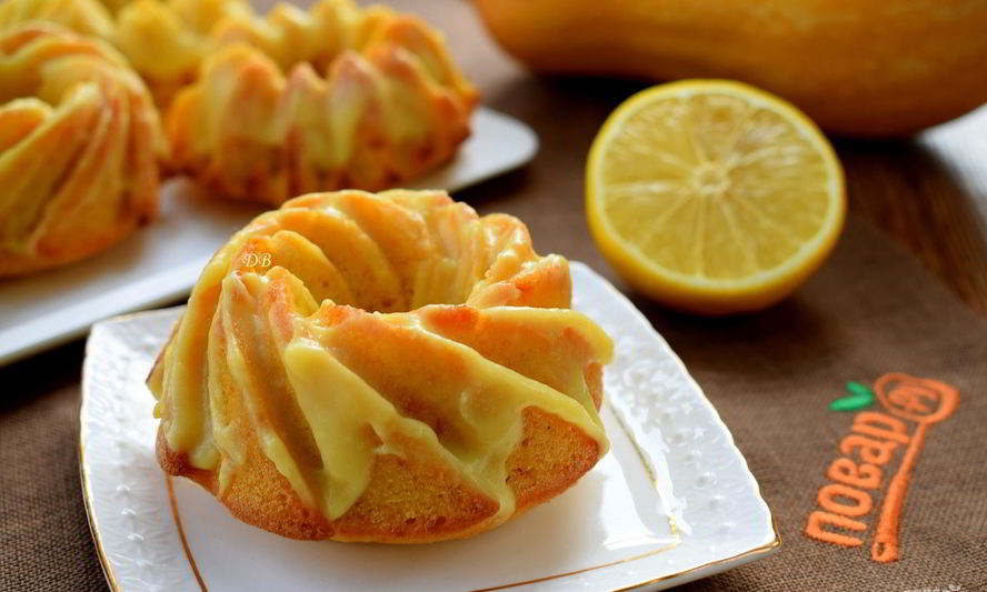 Рецепт тыквенных кексов с лимонным кремом