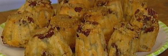 яблочные кексы с орехами пекан