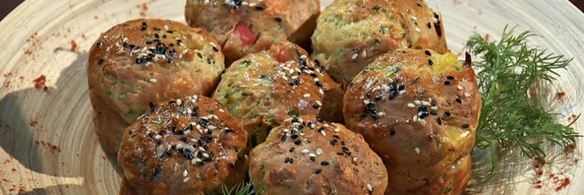 закусочные кексы из огурцов