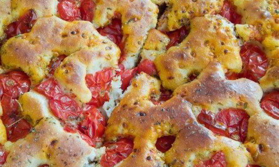 Рецепт быстрого хлеба с фетой, черри и базиликом