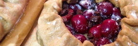 галеты с черешней и горьким шоколадом