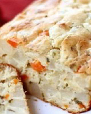 Картофельно-морковный хлеб с зеленью