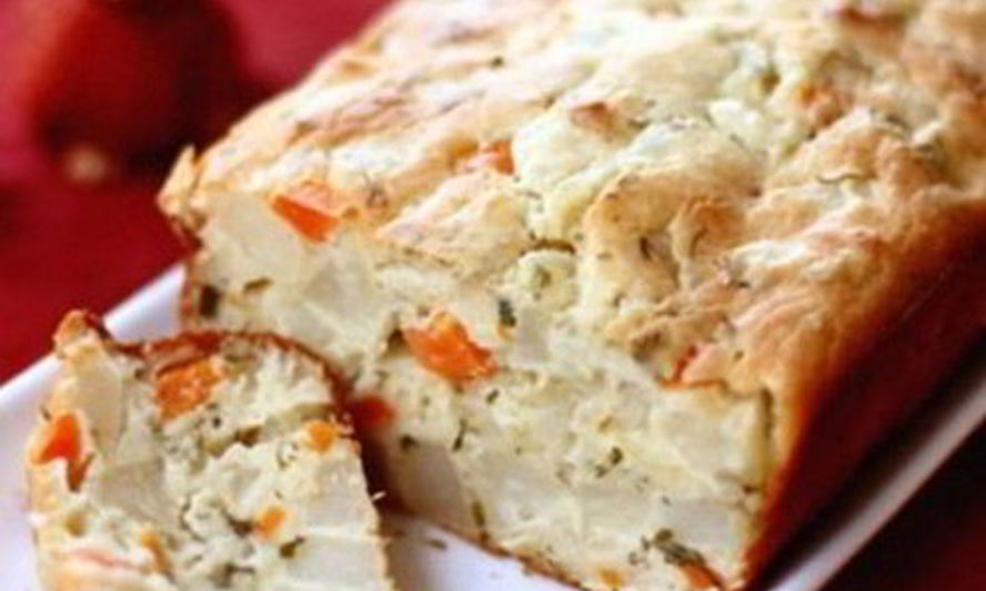 Рецепт картофельно-морковного хлеб с зеленью