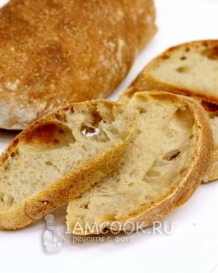 Хлеб Чиабатта в духовке