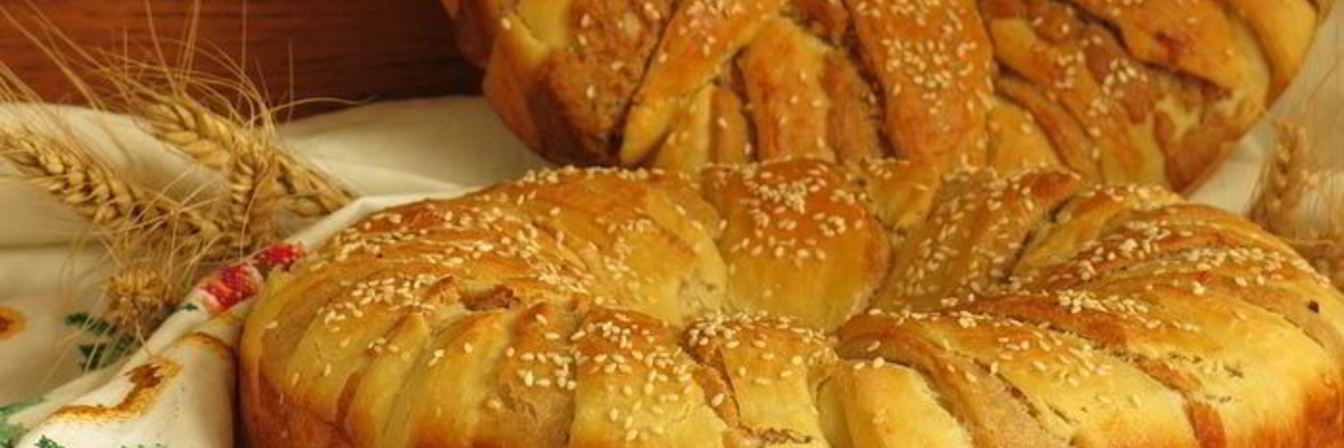 Хлеб-венок Три теста