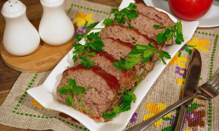 Рецепт мясного хлеба по-домашнему