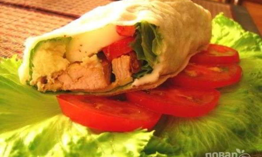 Рецепт грудки в лаваше