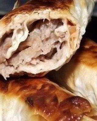 Хрустящие трубочки из лаваша с фаршем