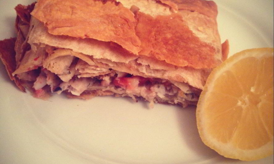 Рецепт конгрио, запеченная в лаваше