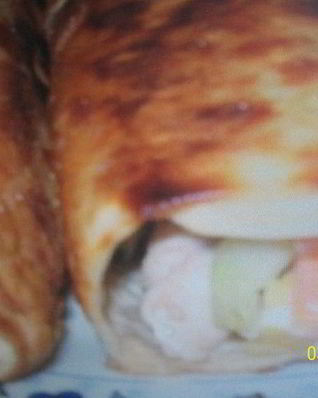 Лаваш из курицы с чесночным соусом