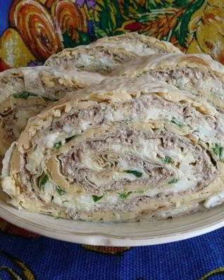 Лаваш с фаршем