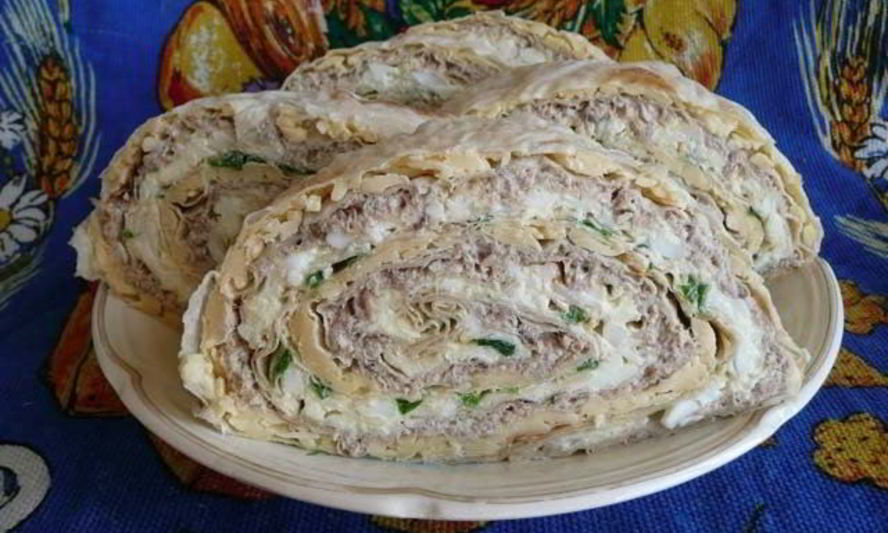 Рецепт лаваша с фаршем