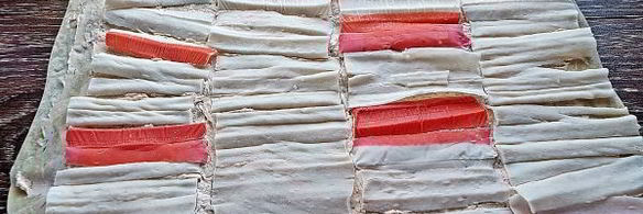 лаваш с крабовыми палочками и корейской морковкой