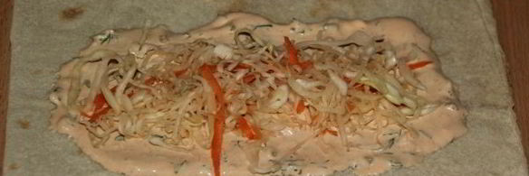 лаваш с курицей и овощами