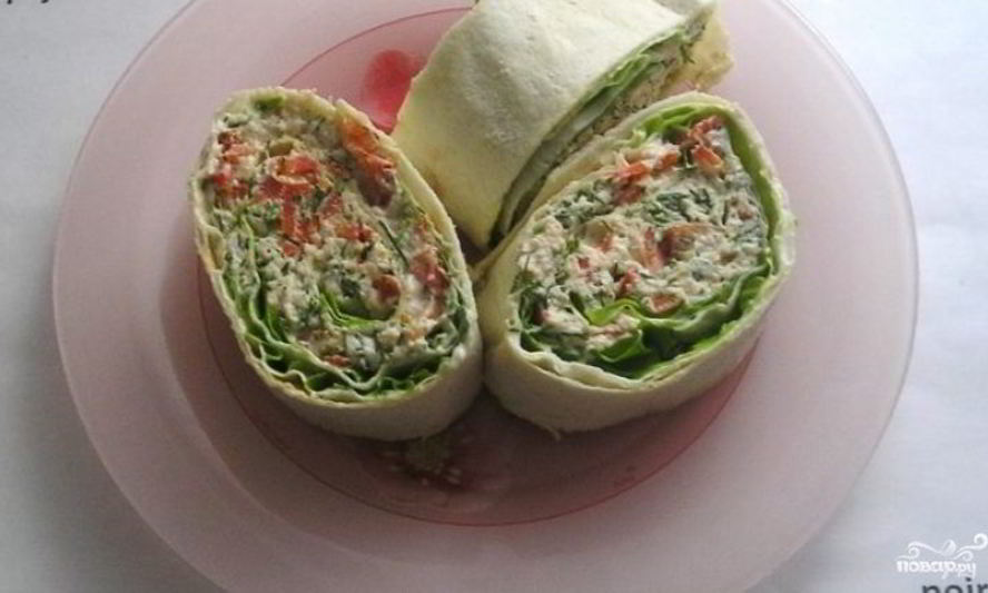 Рецепт лаваша с курицей