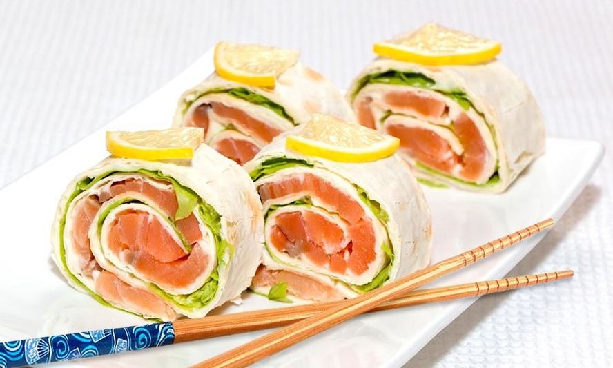 Рецепт лаваша с семгой и сливочным сыром