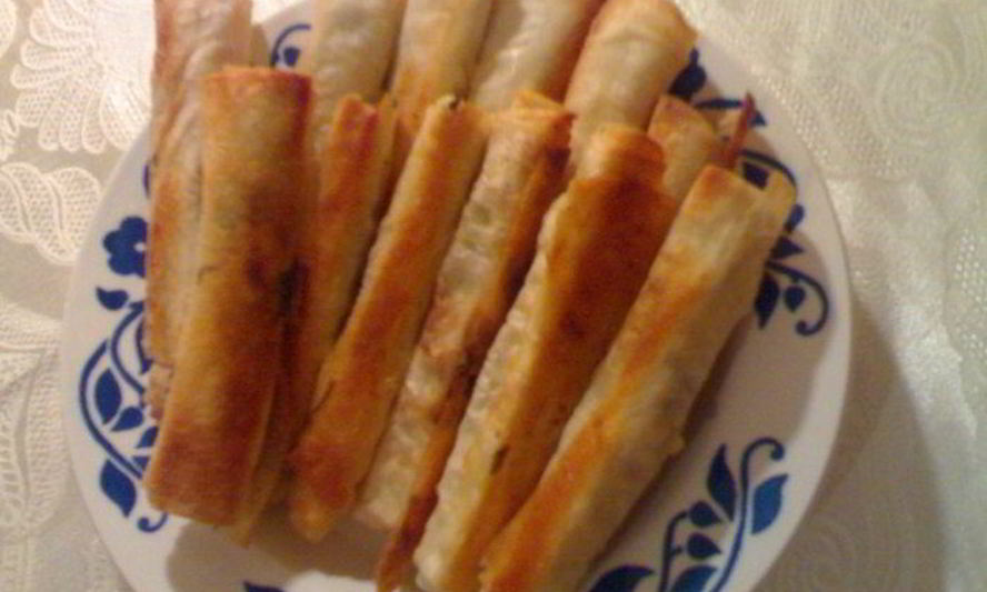 Рецепт лаваша с сыром и зеленью