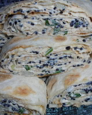 Лаваш с тунцом консервированным