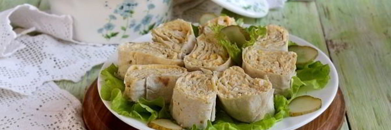 Лаваш с яйцом и сыром