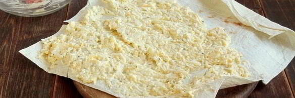 лаваш с яйцом и сыром