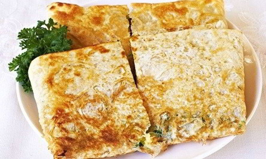 Рецепт лаваша с зеленью