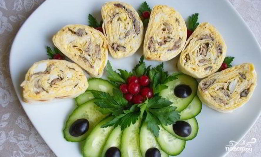 Рецепт лаваша со шпротами