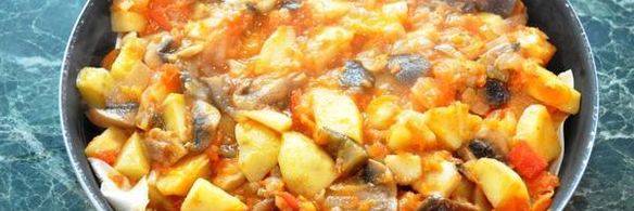 овощи, запеченные на лаваше