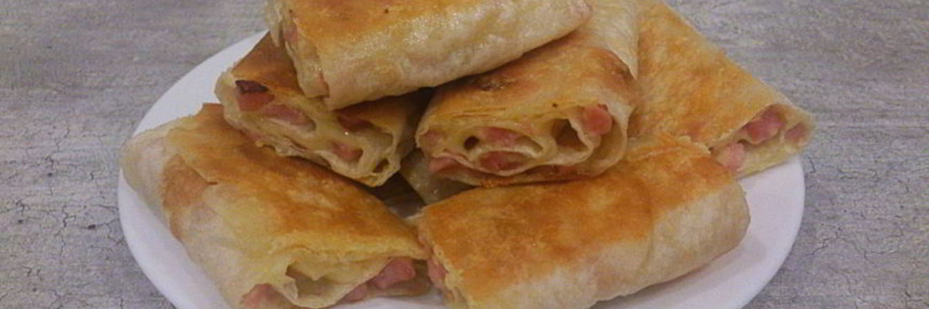 Рулетики из лаваша жареные