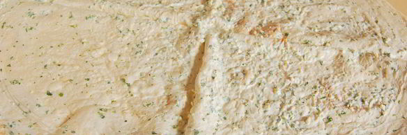 рыбка в лаваше с сыром, чесноком и зеленью